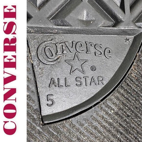 CONVERSE VINTAGE Y2K BATMAN CHUCK TAYLOR HIGH TOP SNEAKERS DC COMICS, Men’s 5 - Picture 8 of 12